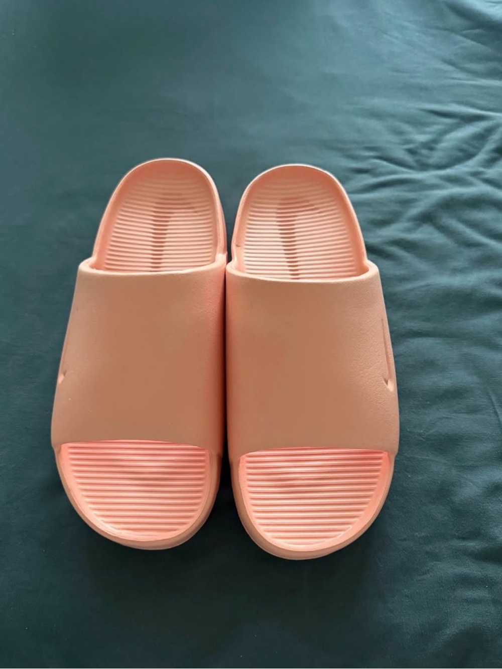 Nike Women's Slides - Light Peach Pink Pool Slides
